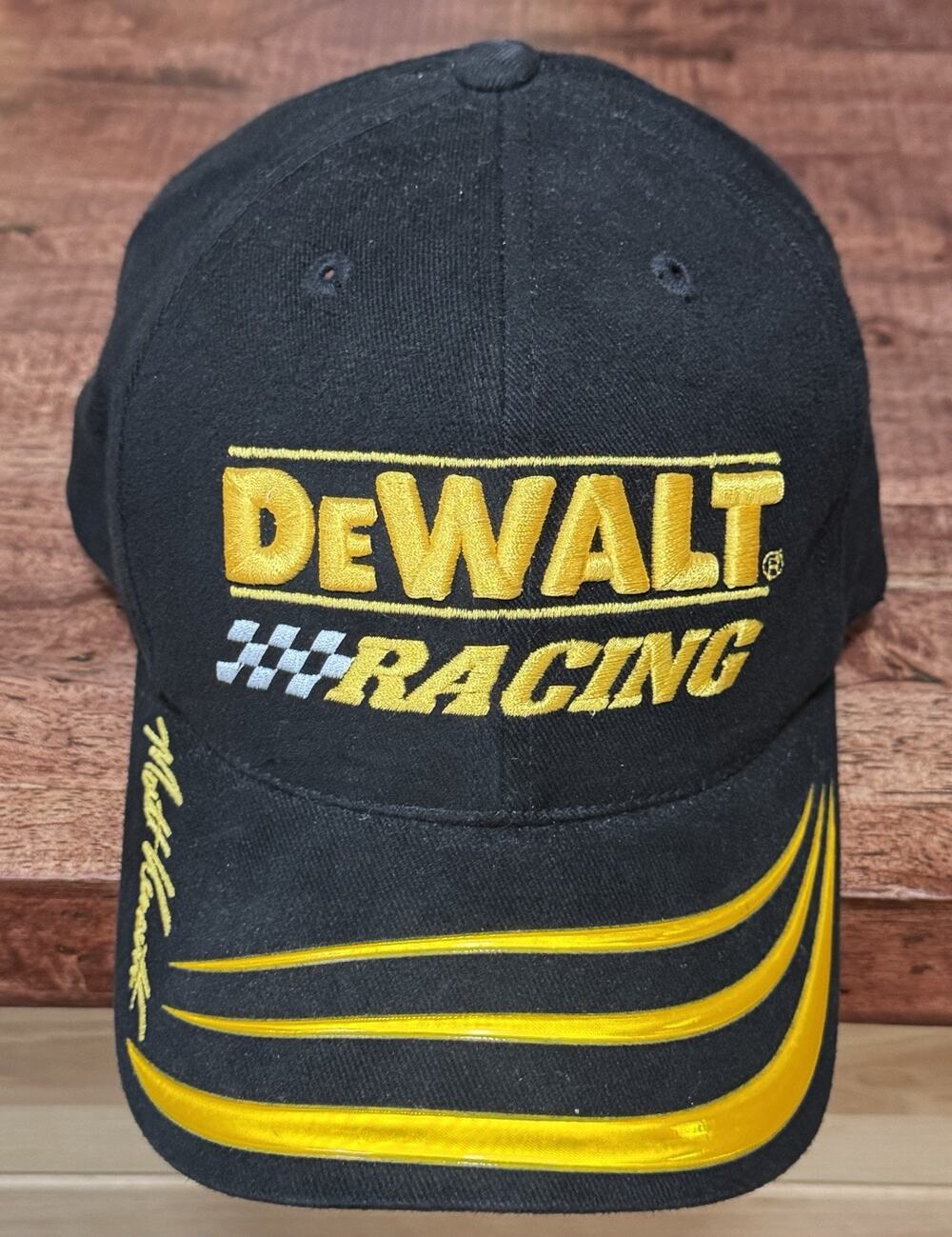 Matt Kenseth Men's DeWalt Racing Hat # 17 - Checkered Flag Sports Adjustable EUC